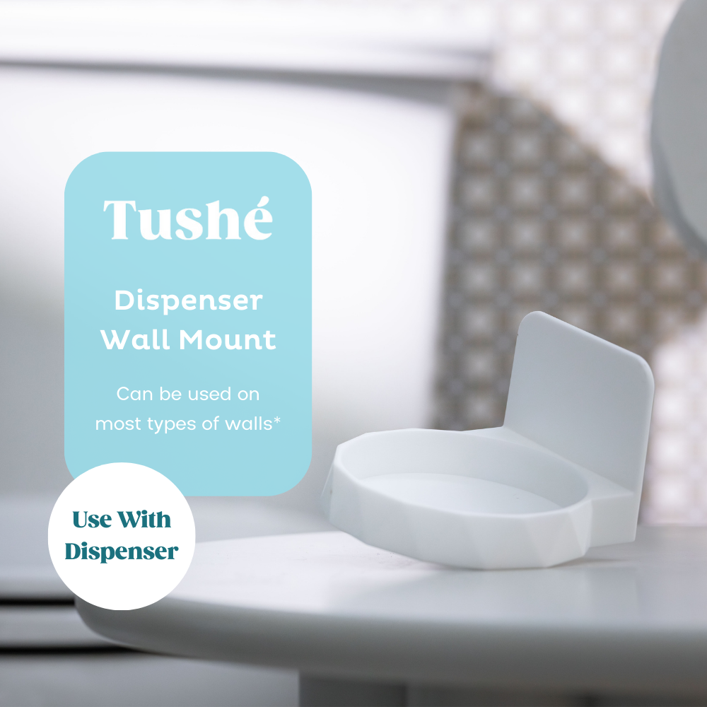 Wall mount for automatic touchless toilet paper foam dispenser. The product can be used with most types of walls but not recommended for certain types